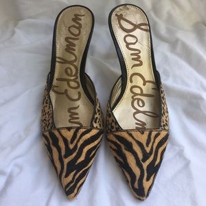 Sam Edelman Animal Print Heels Size 5
